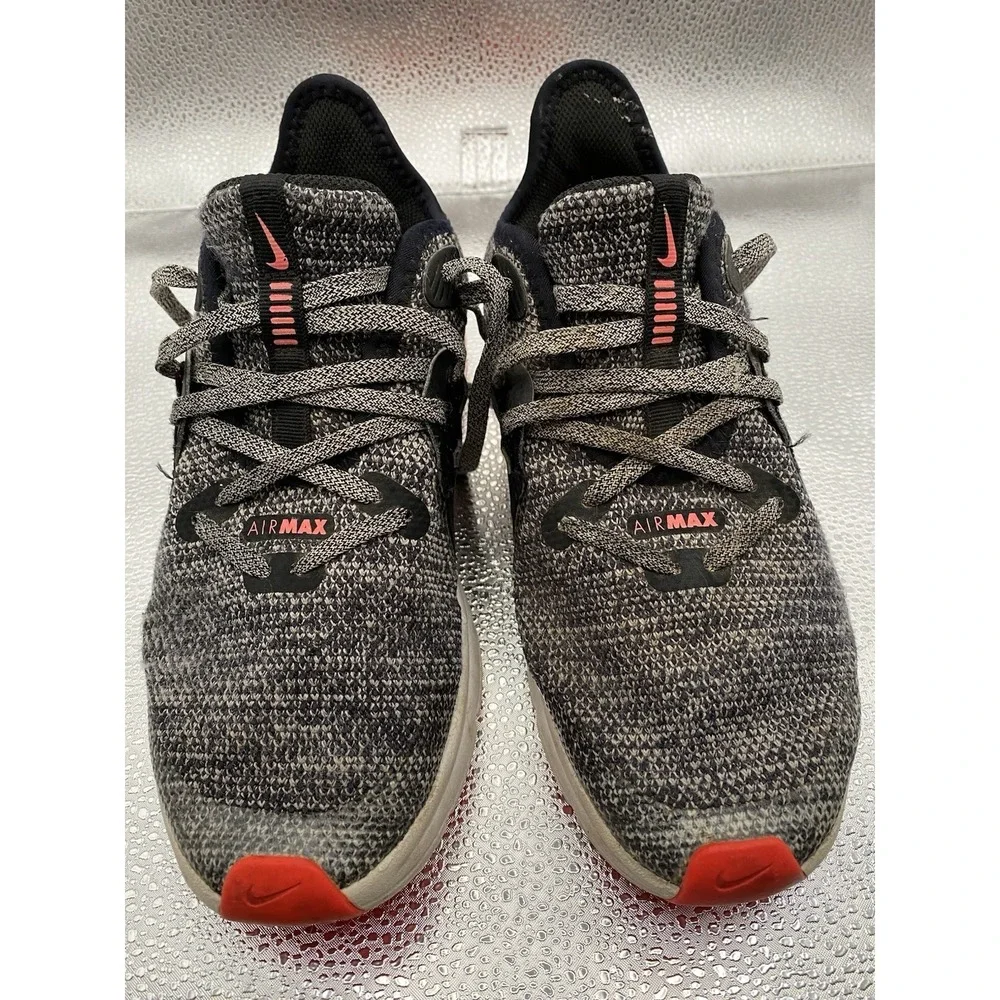 Nike‎ Air Max Boys Sneaker Black Gray Red Lace Up Breathable Size 5.5Y